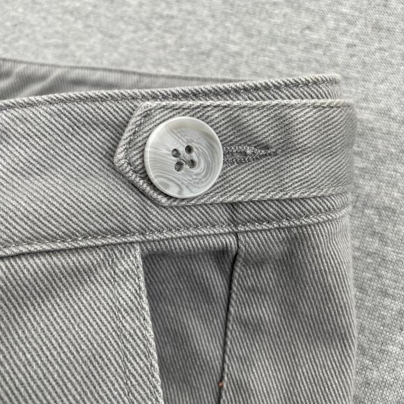 TOPSHOP Jeans Womens 10 Gray Relaxed Loose High Rise Pleated Minimalist Grunge - Picture 13 of 14